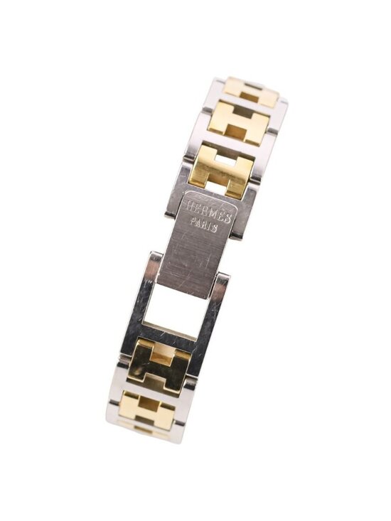 Hermes Clipper Quartz Watch White Dial Silver Color Gold main image 8